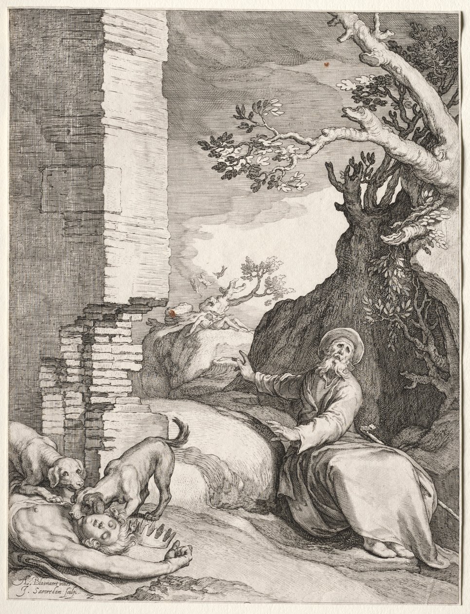 Przepowiednia Ahijah, 1604. autorstwa Jan Saenredam