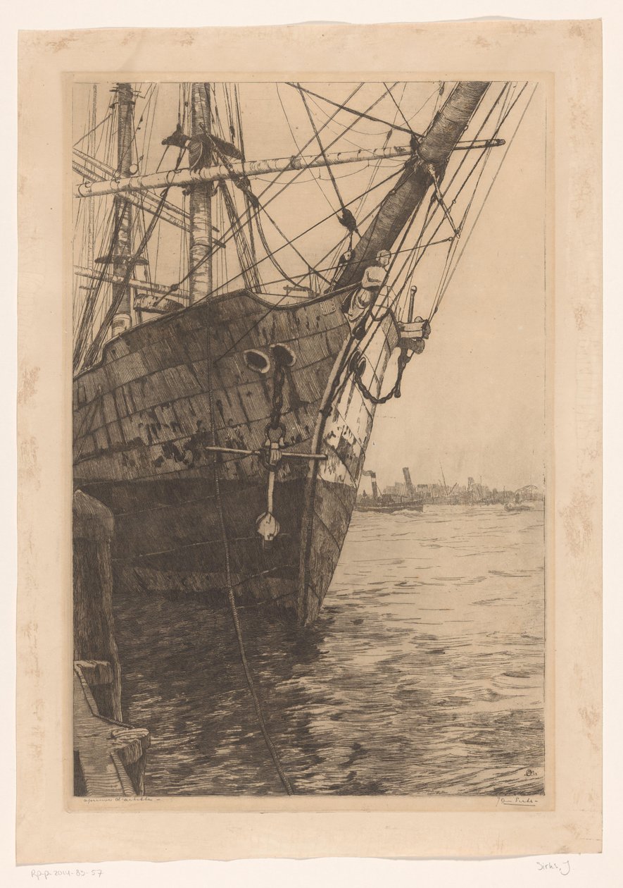dziób statku autorstwa Jan Sirks (signed by artist)