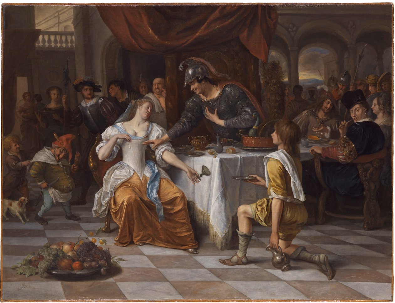 Bankiet Antoniego i Kleopatry autorstwa Jan Steen