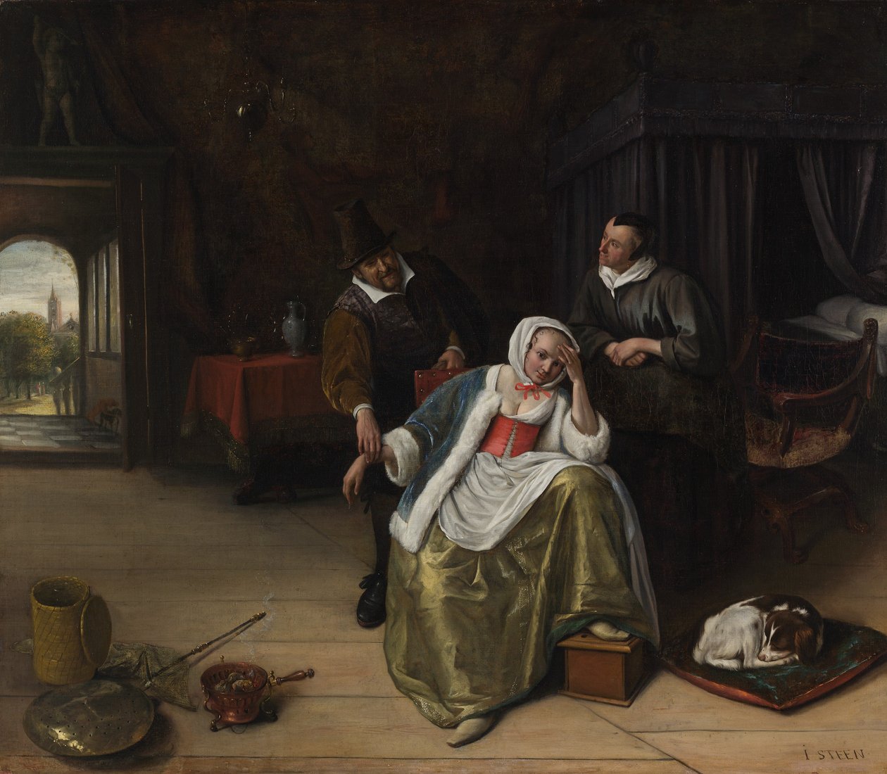 Zakochana Panna, ca. 1660. autorstwa Jan Steen