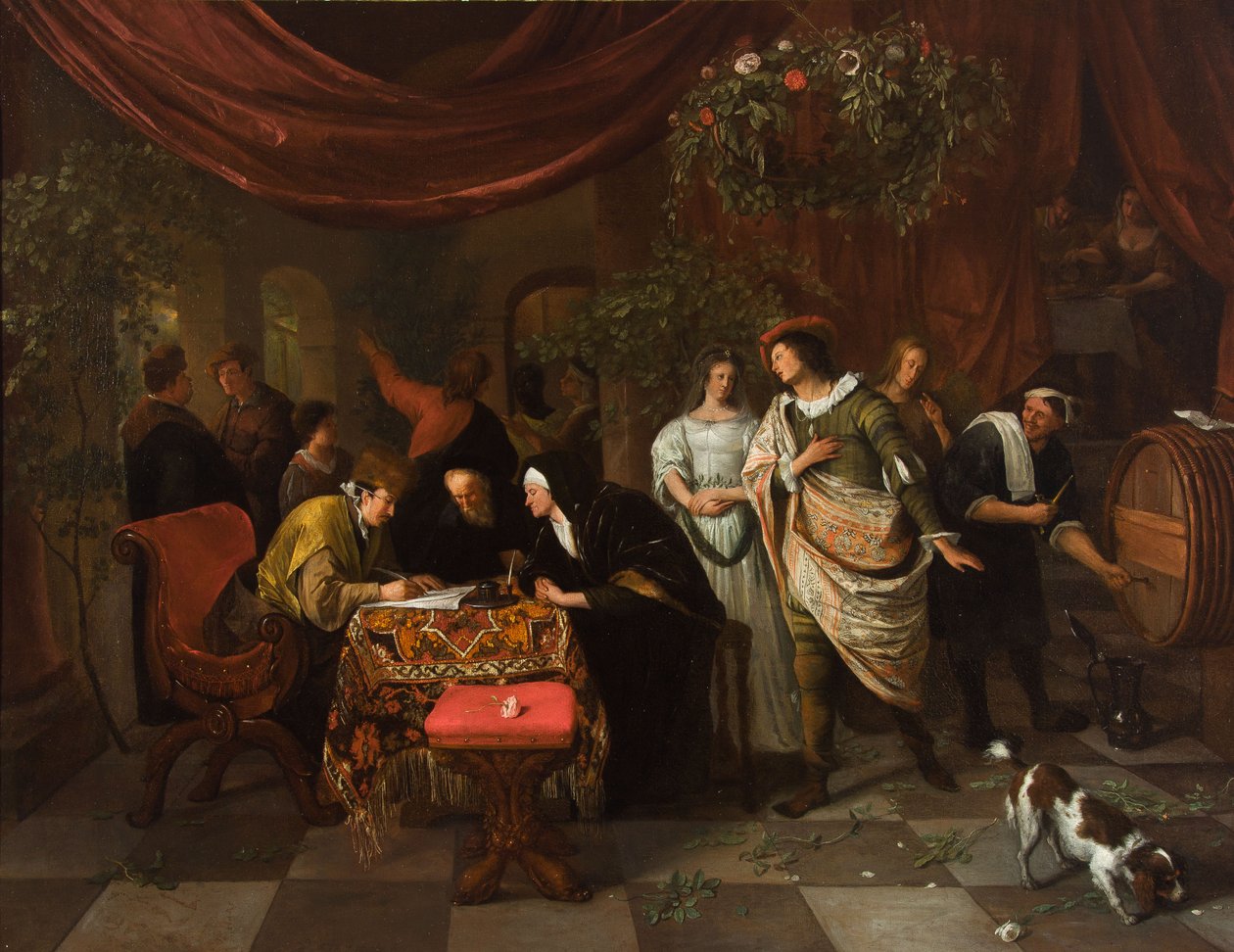 Małżeństwo Tobiasza i Sary autorstwa Jan Steen