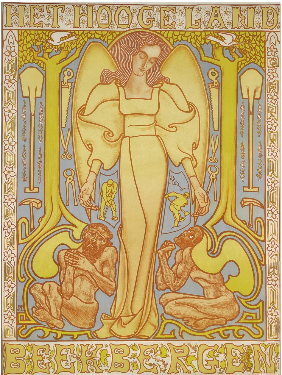 Hoogeland Beekbergen, 1896 r. autorstwa Jan Toorop
