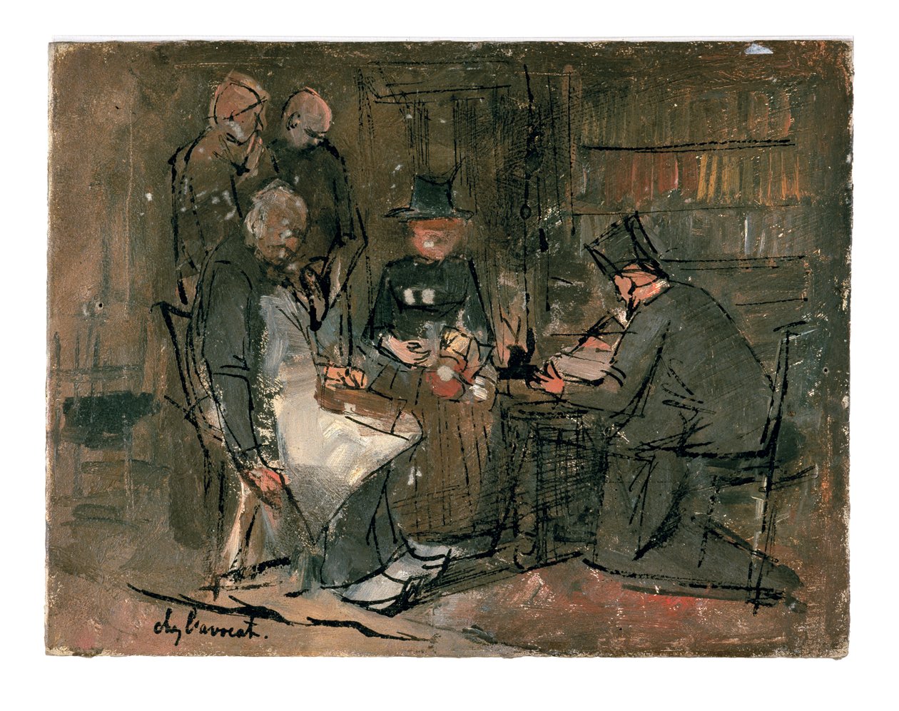 „Kancelaria adwokacka” (studium) autorstwa Jan Toorop