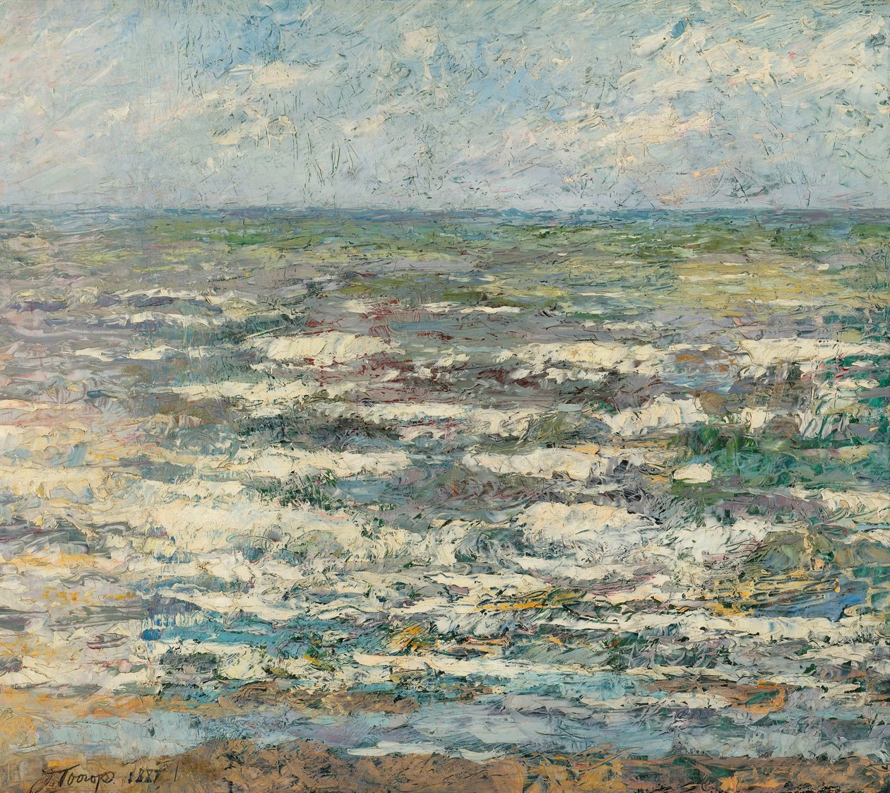 Morze Morze w Katwijk autorstwa Jan Toorop