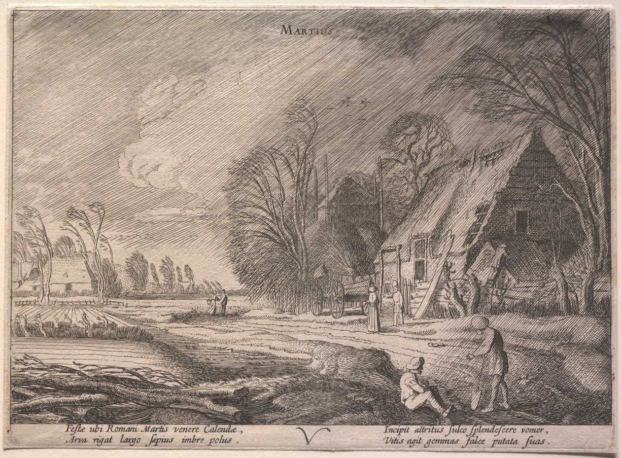 Dwanaście miesięcy: marzec. autorstwa Jan Van de Velde
