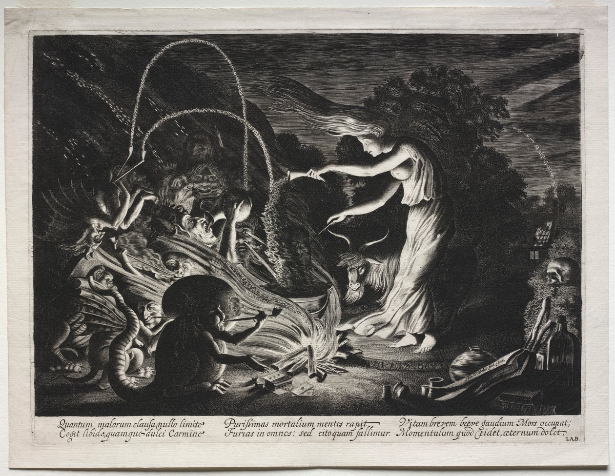 Kawałek nocy czarownic, 1626. autorstwa Jan Van de Velde
