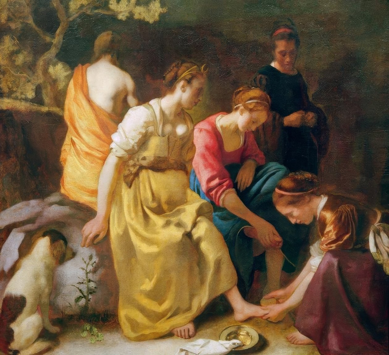 Diana z towarzyszami autorstwa Jan Vermeer van Delft