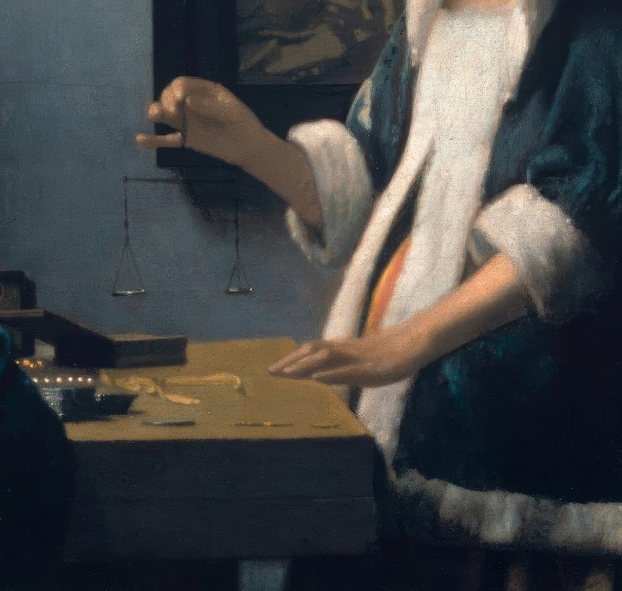 Waga do pereł autorstwa Jan Vermeer van Delft