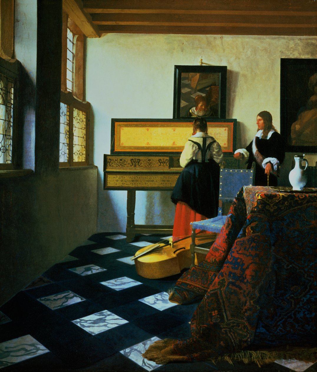 Pani w Virginal, c1652-1675. autorstwa Jan Vermeer van Delft