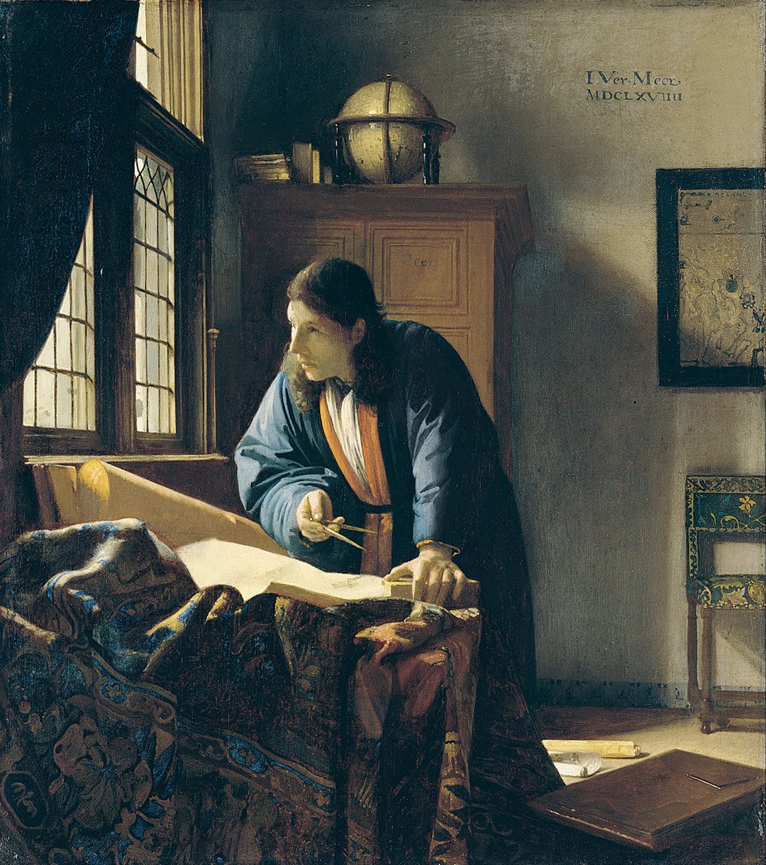Geograf autorstwa Jan Vermeer van Delft