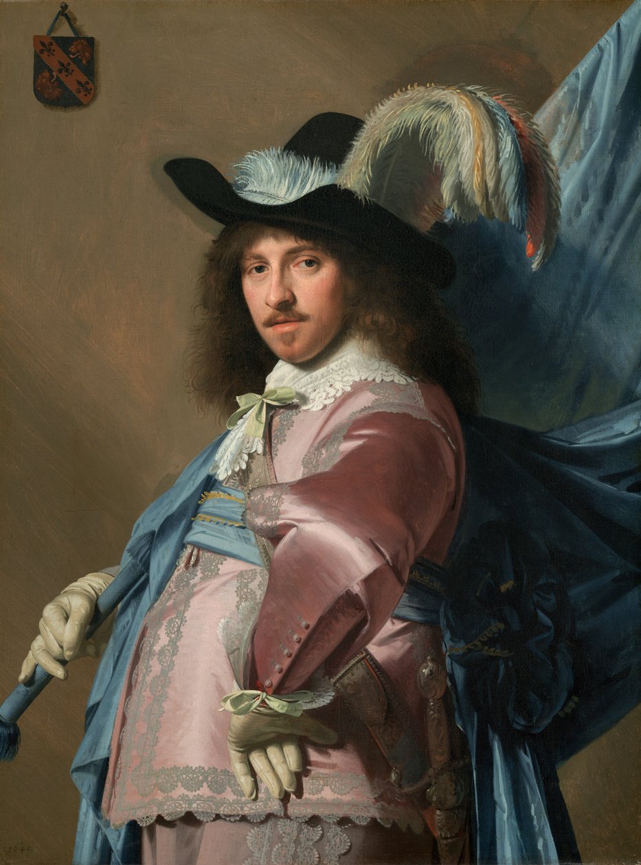Andries Stilte jako chorąży, 1640. autorstwa Jan Verspronck