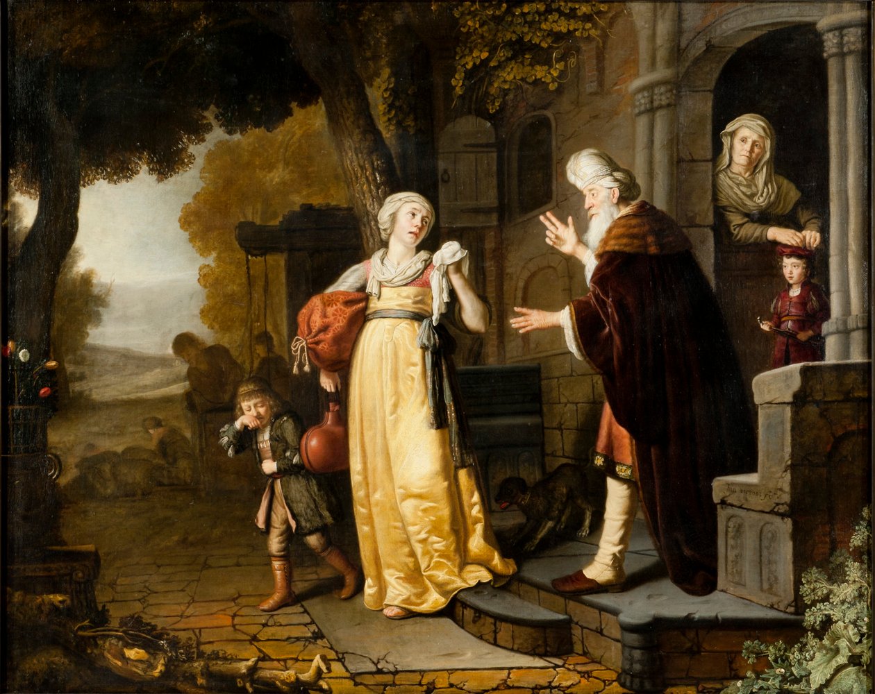 „Zwolnienie Hagar”, 1639-1676 autorstwa Jan Victors