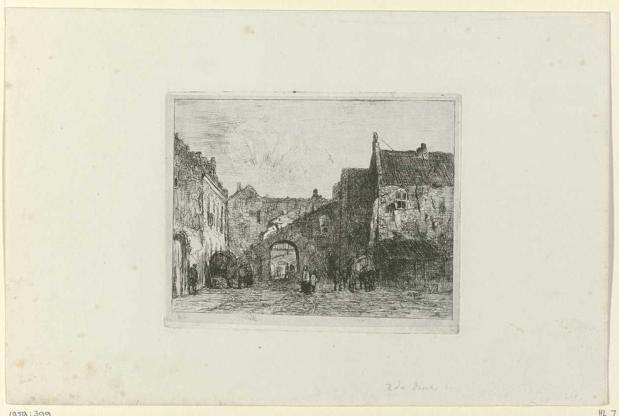 Widok na Binnenhof autorstwa Jan Weissenbruch
