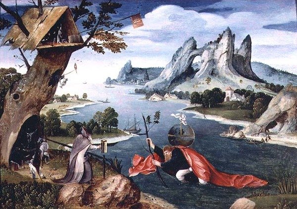 Św. Krzysztof (panel) autorstwa Jan Wellens de Cock