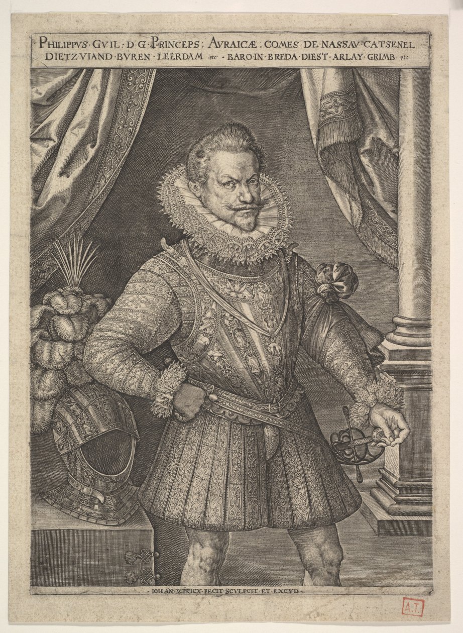 Filipa Wilhelma Orańskiego. autorstwa Jan Wierix