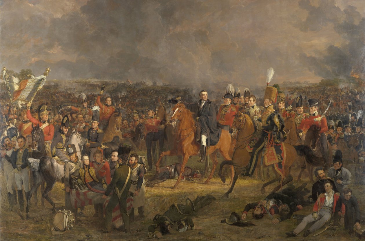 Bitwa pod Waterloo autorstwa Jan Willem Pieneman
