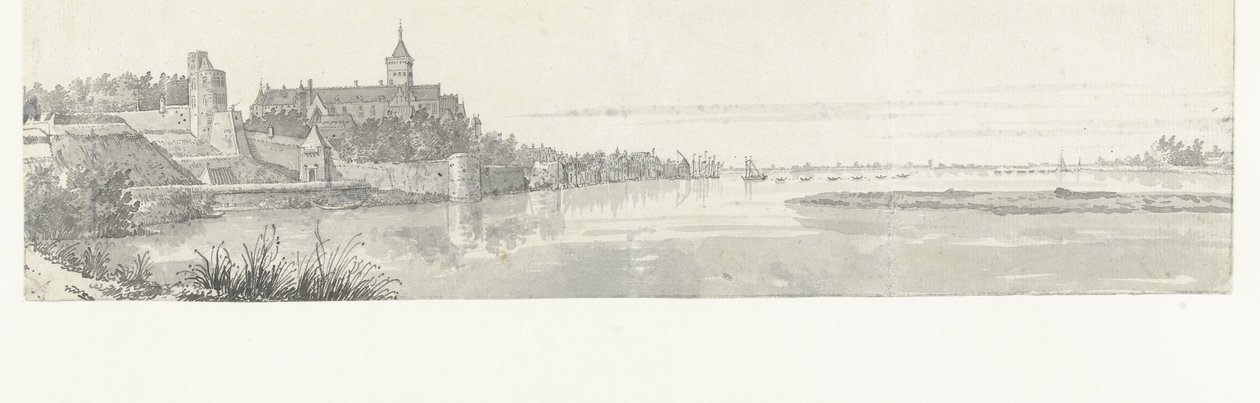 Widok na Nijmegen i Waal autorstwa Jan de Beijer