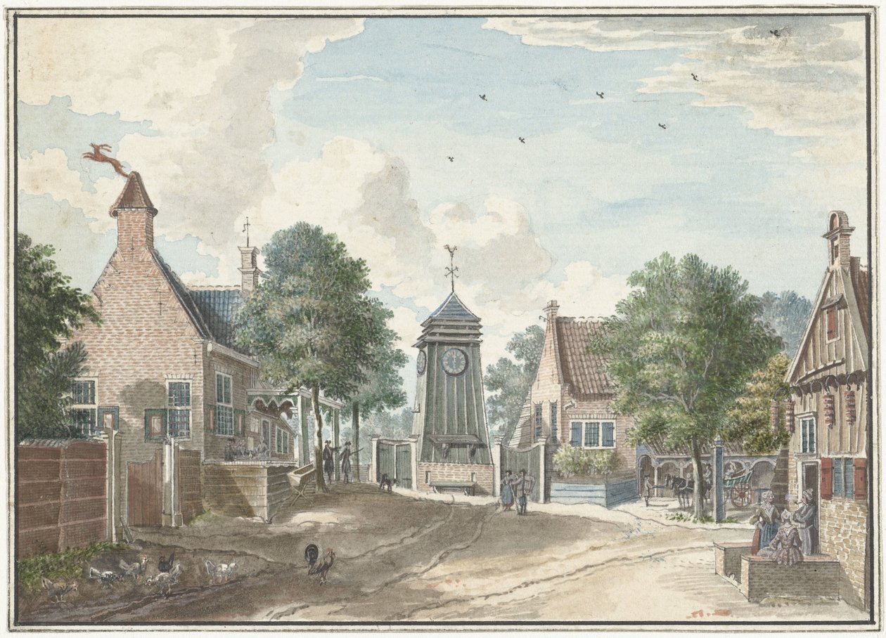 Widok Klokhuis w Overveen autorstwa Jan de Beijer