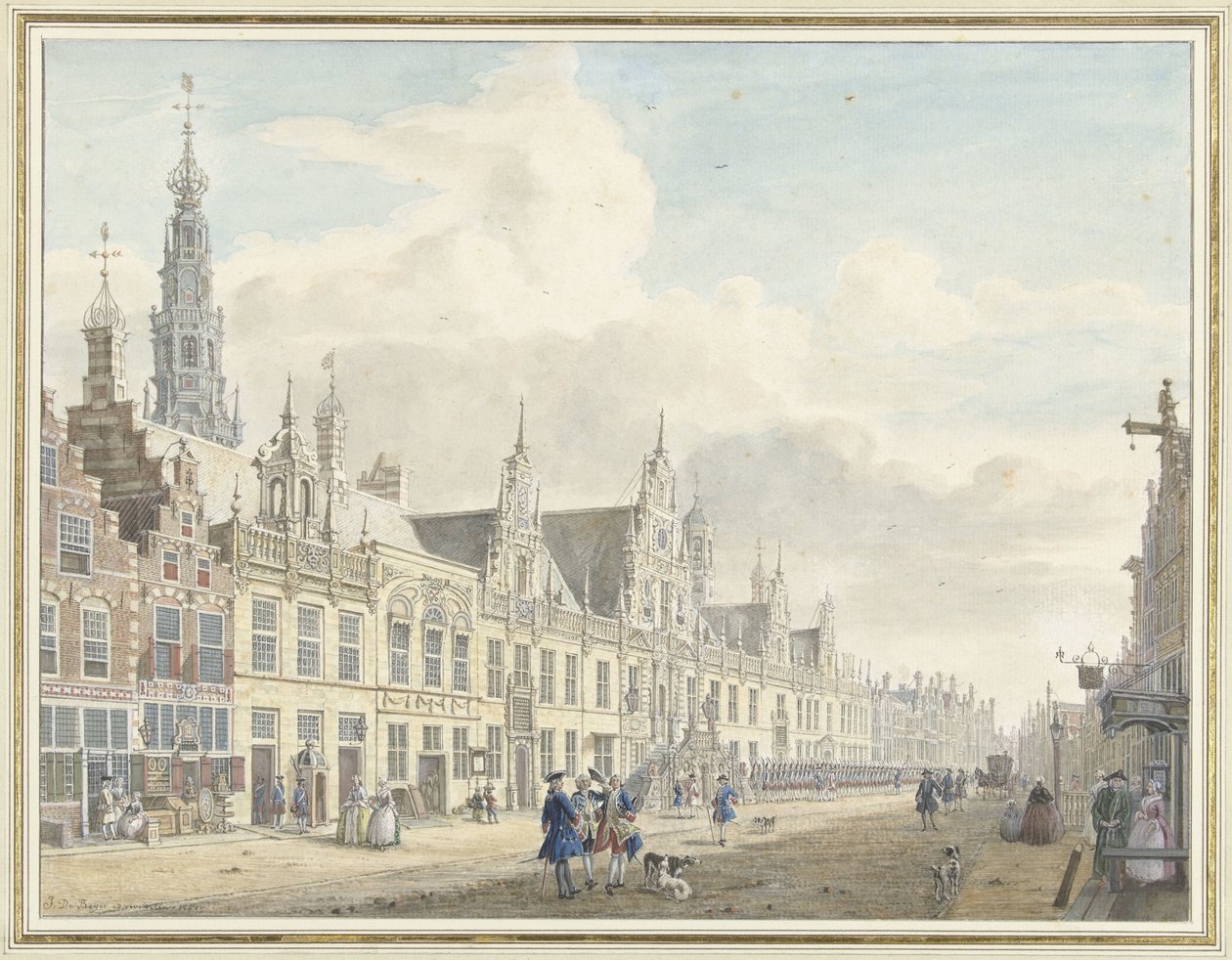 Ratusz w Lejdzie autorstwa Jan de Beijer