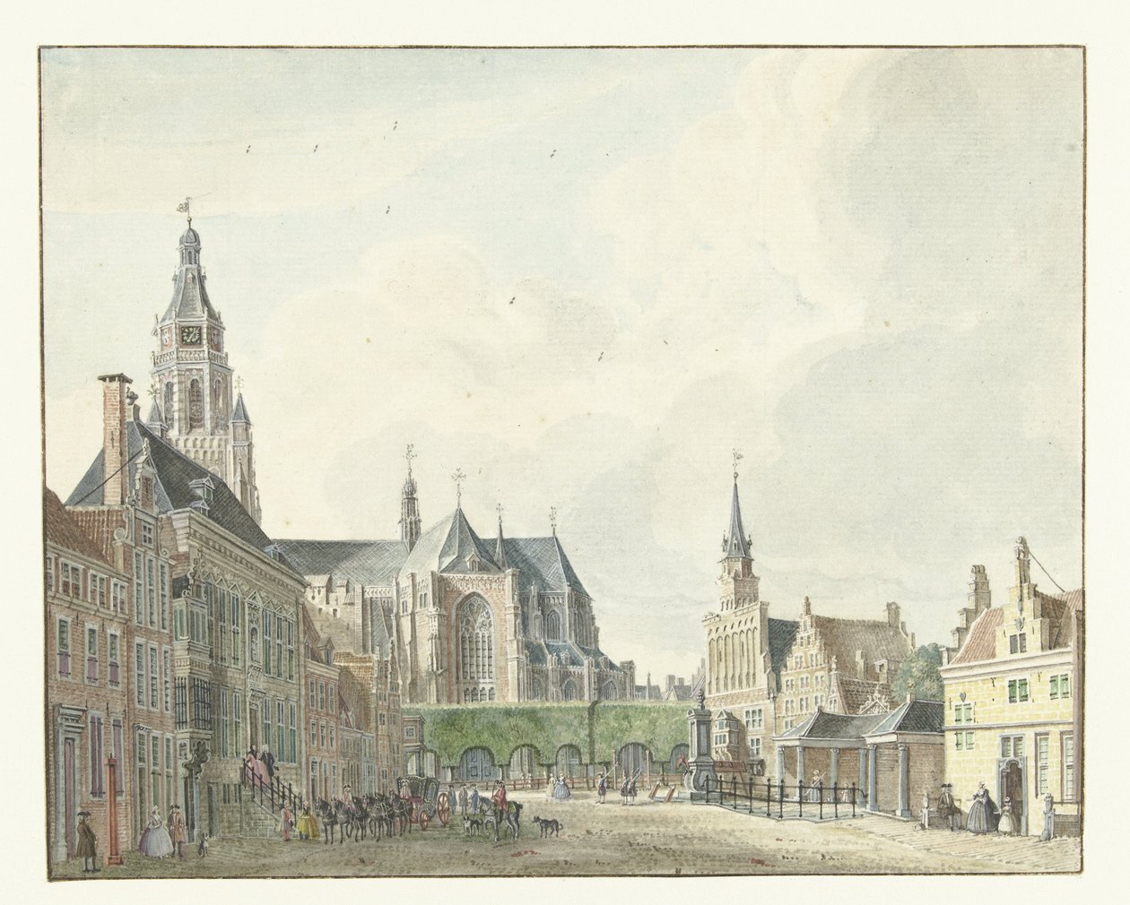 Rynek w Arnhem autorstwa Jan de Beijer