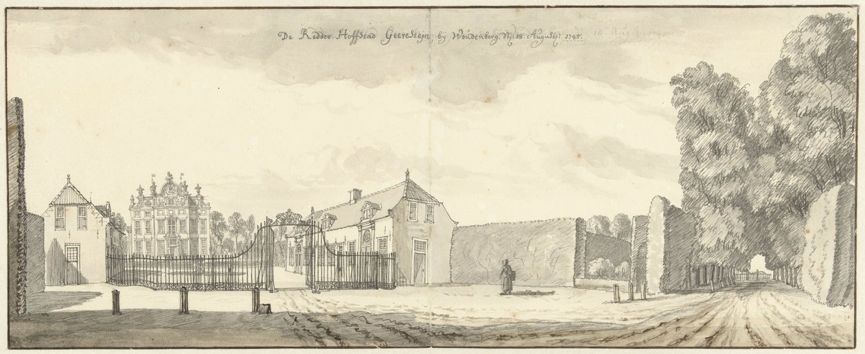 Ridderhofstad Geerestein w pobliżu Woudenberg autorstwa Jan de Beijer