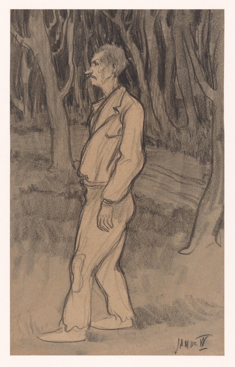 Pracownik autorstwa Jan de Waardt (signed by artist)