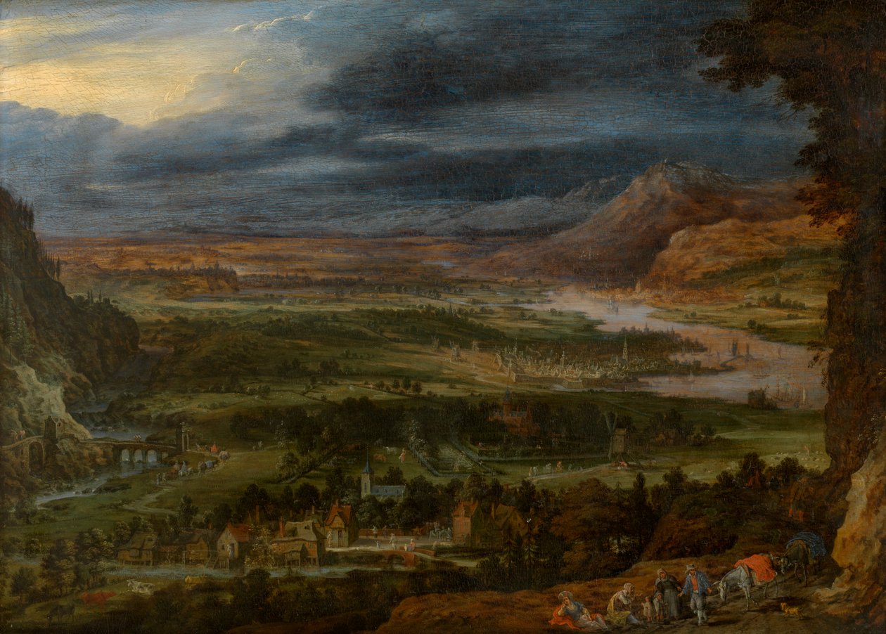 Krajobraz (olej) autorstwa Jan the Elder Brueghel