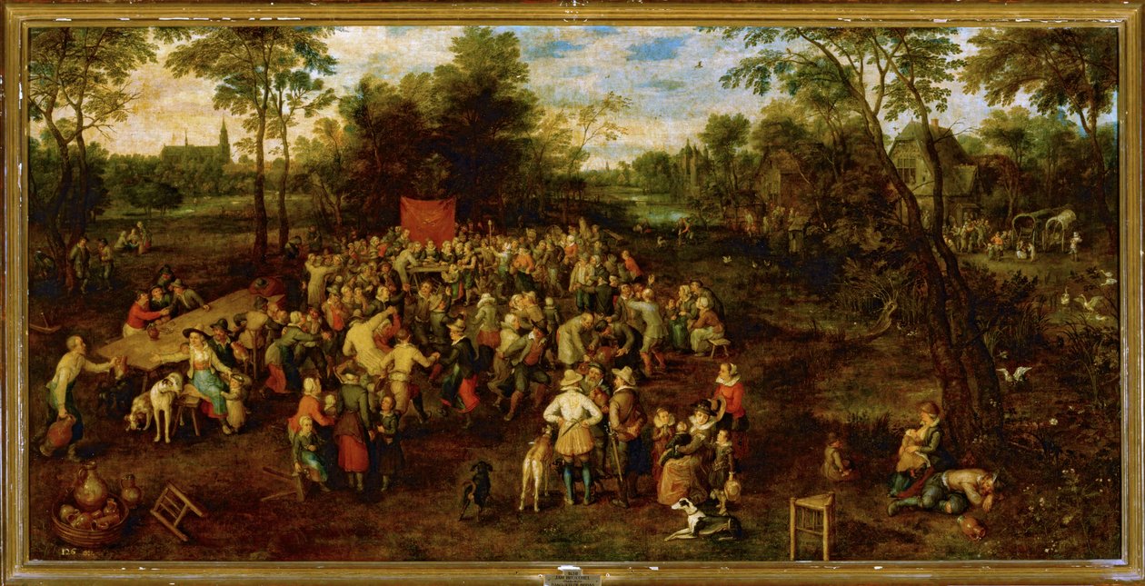 Bankiet weselny ... (obraz na płótnie) autorstwa Jan the Elder Brueghel