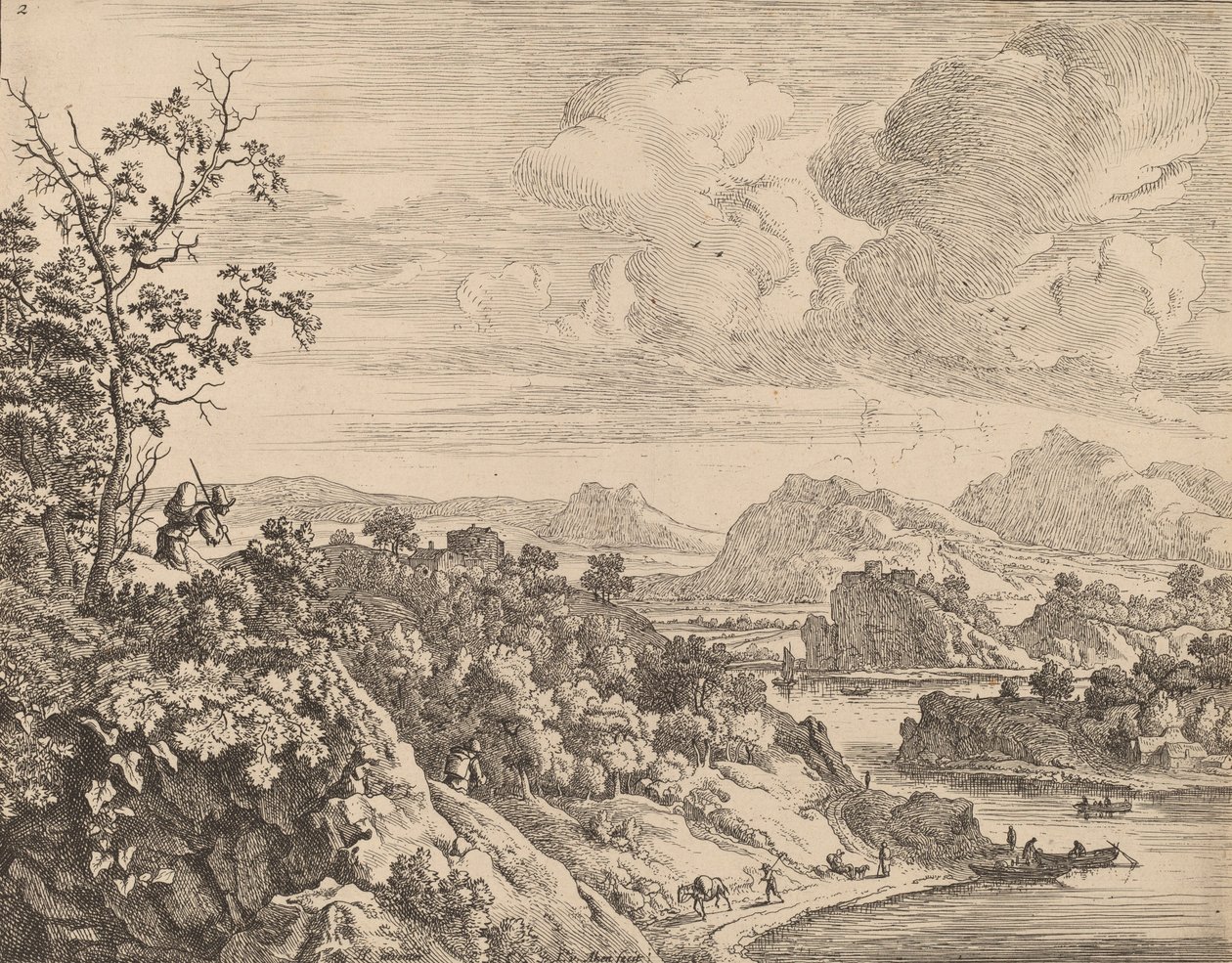 Widok na Ren. autorstwa Jan van Aken