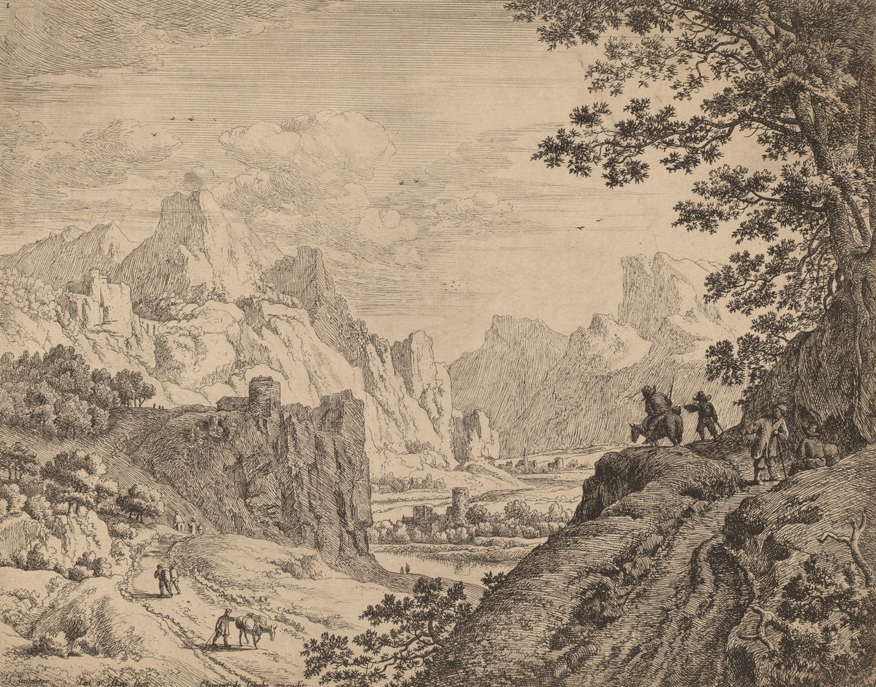 Widok na Ren. autorstwa Jan van Aken