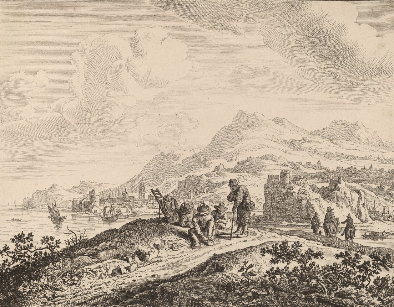 Widok na Ren. autorstwa Jan van Aken