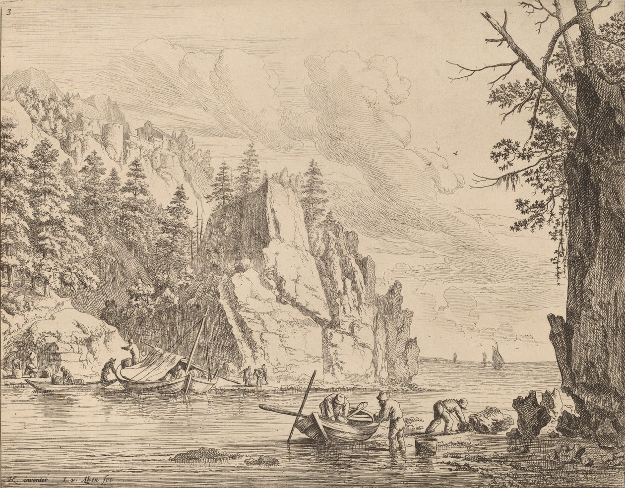 Widok na Ren. autorstwa Jan van Aken