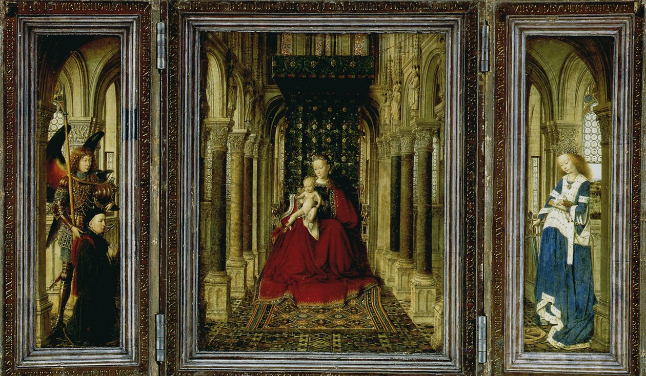 Tryptyk na ołtarzu drezdeńskim, 1437 autorstwa Jan van Eyck