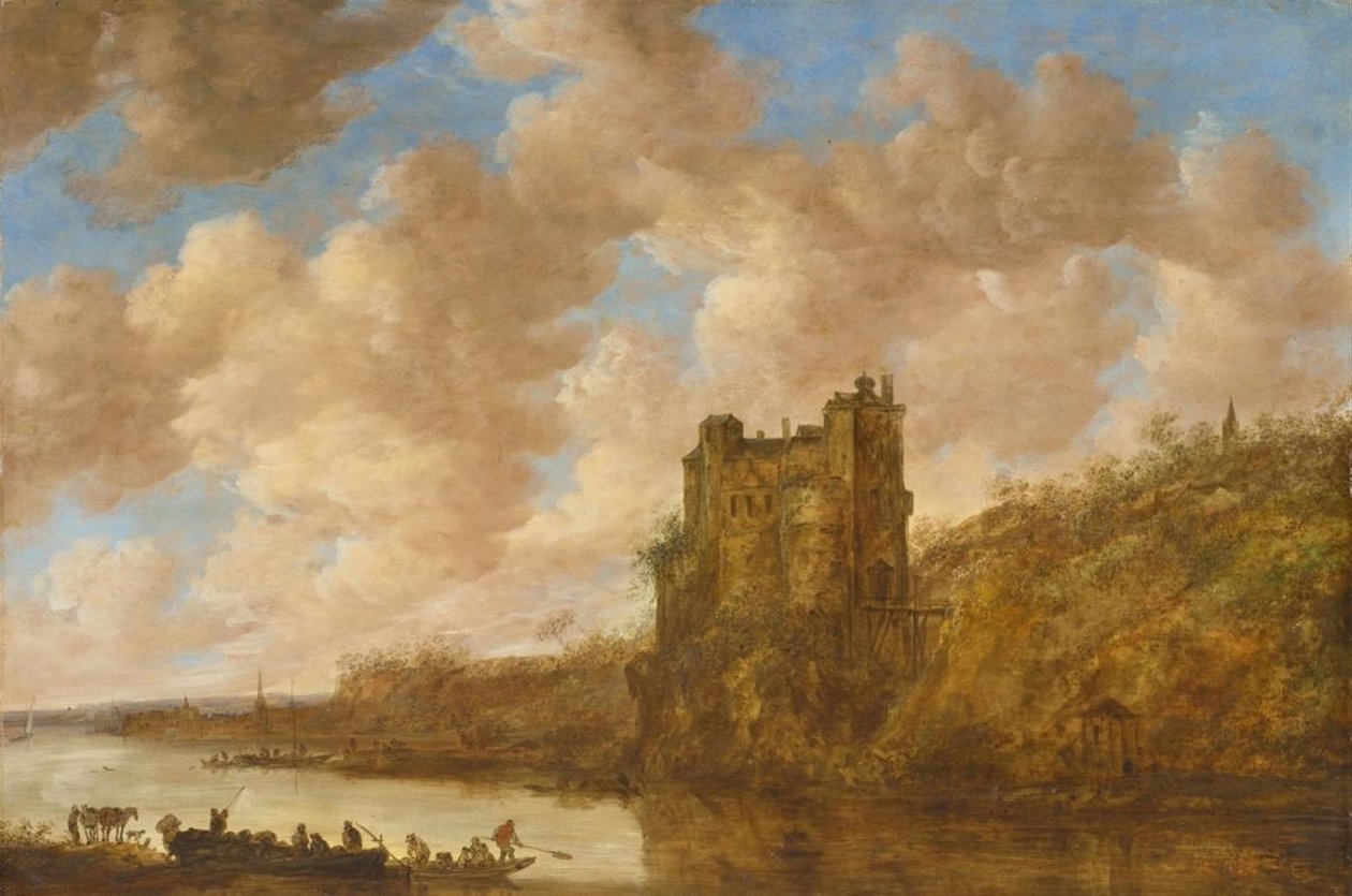 Duży zamek autorstwa Jan van Goyen