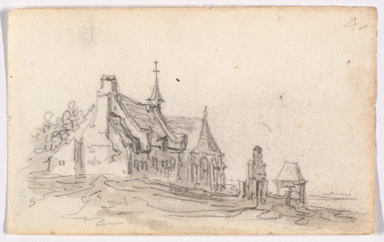 Dom trędowatych w Cleves autorstwa Jan van Goyen