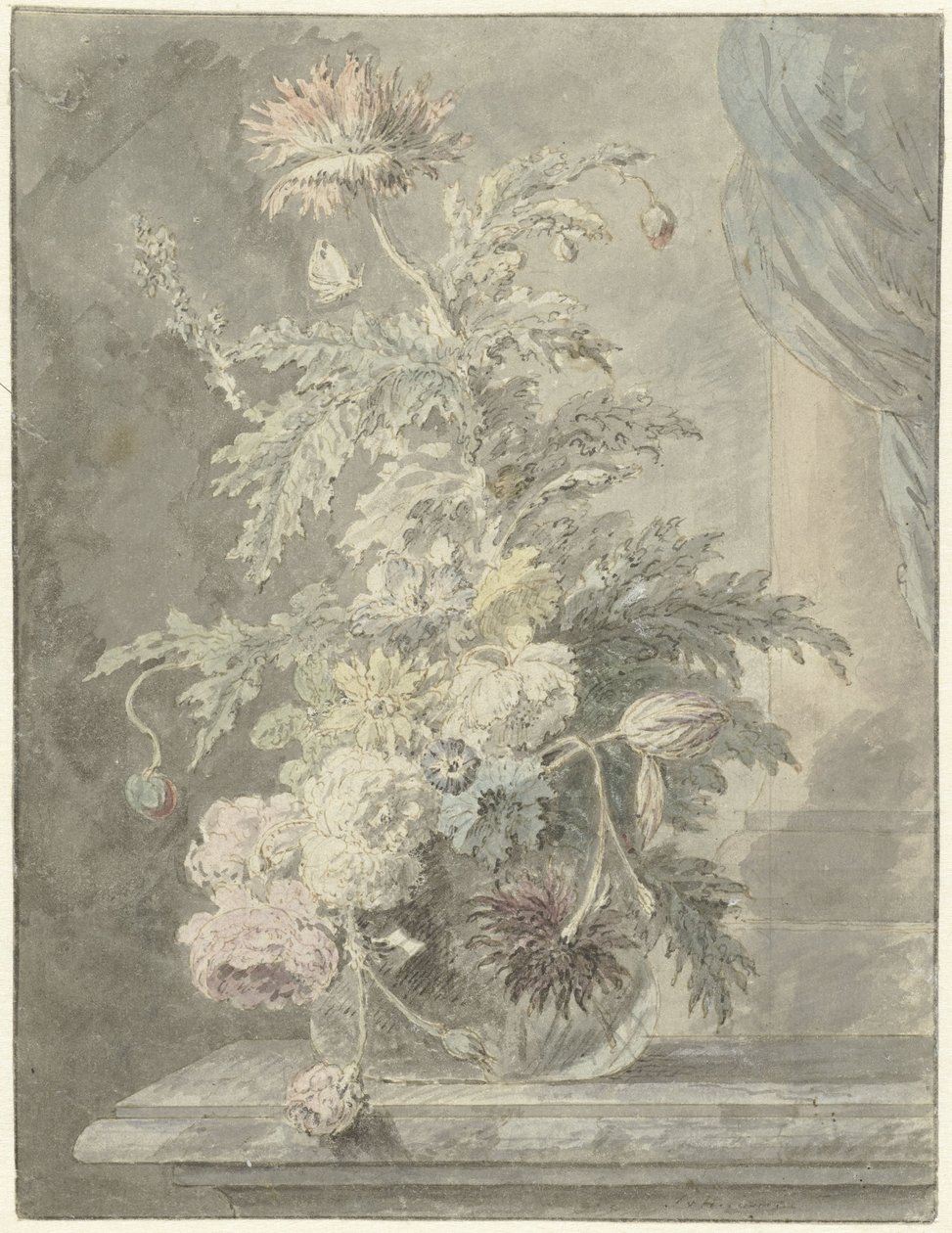Wazon z kwiatami autorstwa Jan van Huysum (possibly)