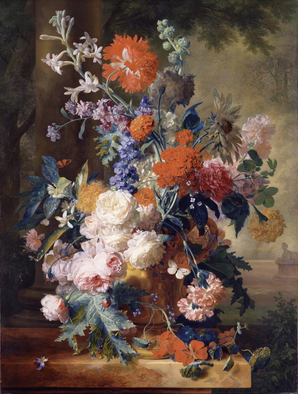 Martwa natura kwiatowa autorstwa Jan van Huysum