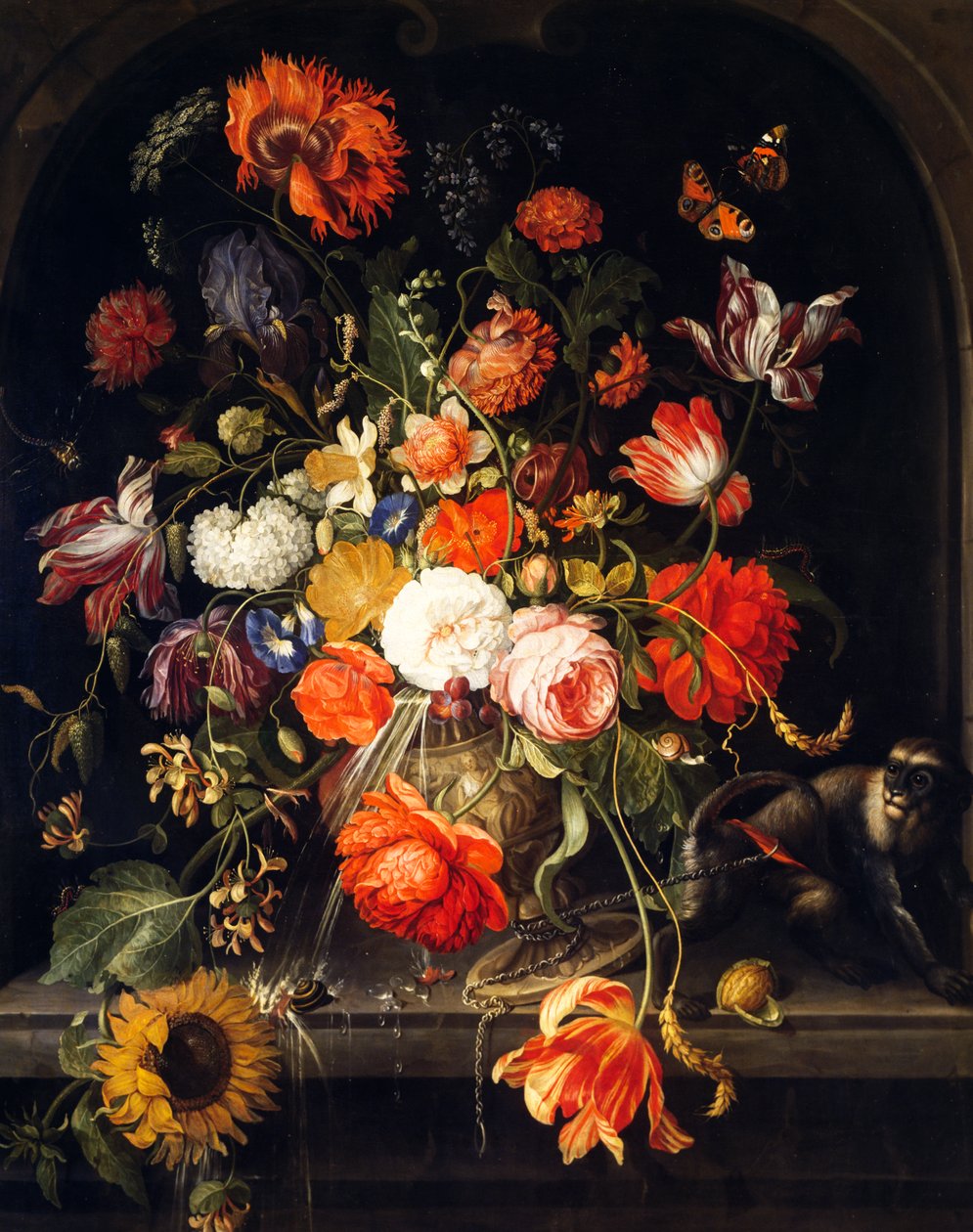 Kwiaty, Jan van Huysum (1682-1749) autorstwa Jan van Huysum