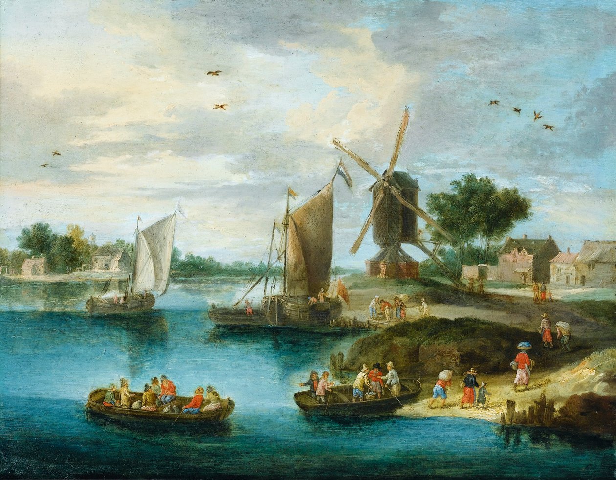 Krajobraz z młynem autorstwa Jan van Kessel the Elder