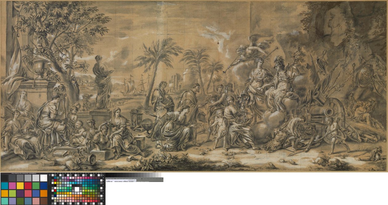 Gloryfikacja Minerwy autorstwa Jan van Orley
