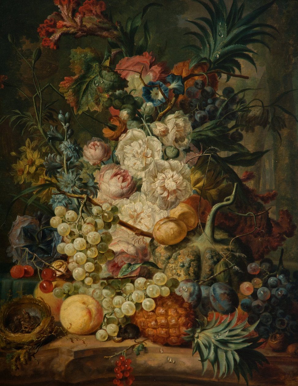 Martwa natura z owocami i kwiatami autorstwa Jan van Os