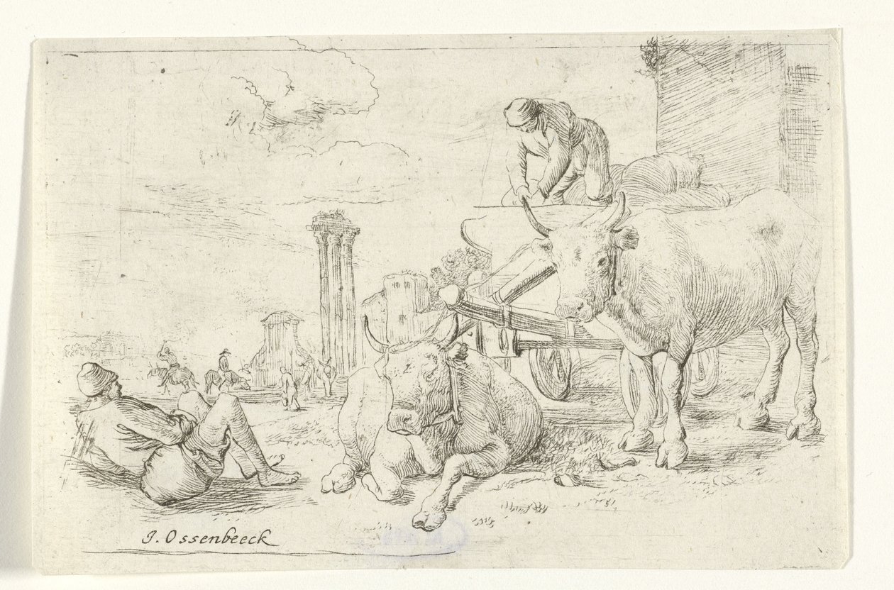 Ossenkar autorstwa Jan van Ossenbeeck