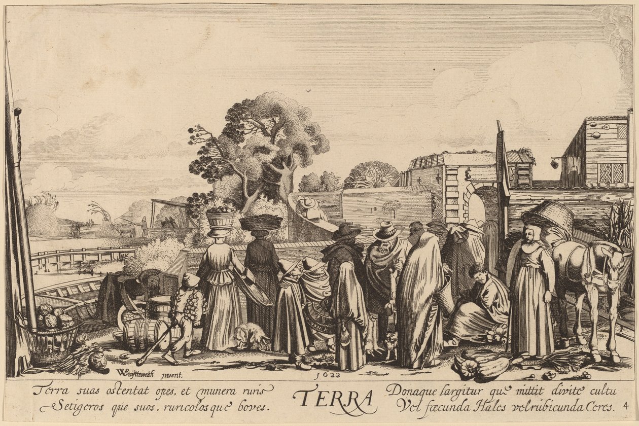 Ziemia autorstwa Jan van de Velde II after Willem Buytewech