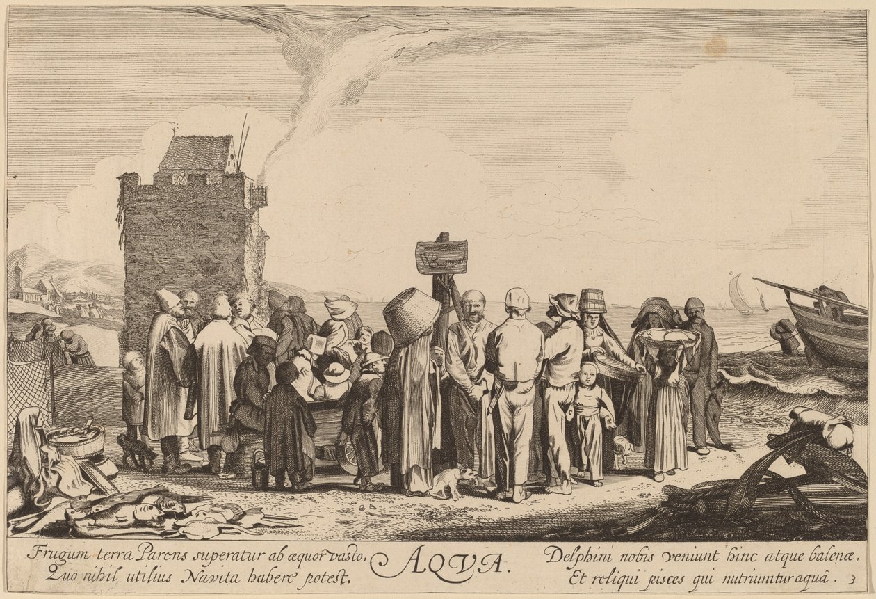 Woda autorstwa Jan van de Velde II after Willem Buytewech