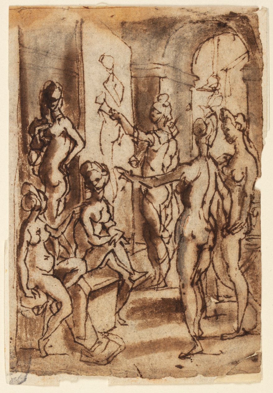 Zeuxis maluje Helenę autorstwa Jan van der Straet, called Stradanus