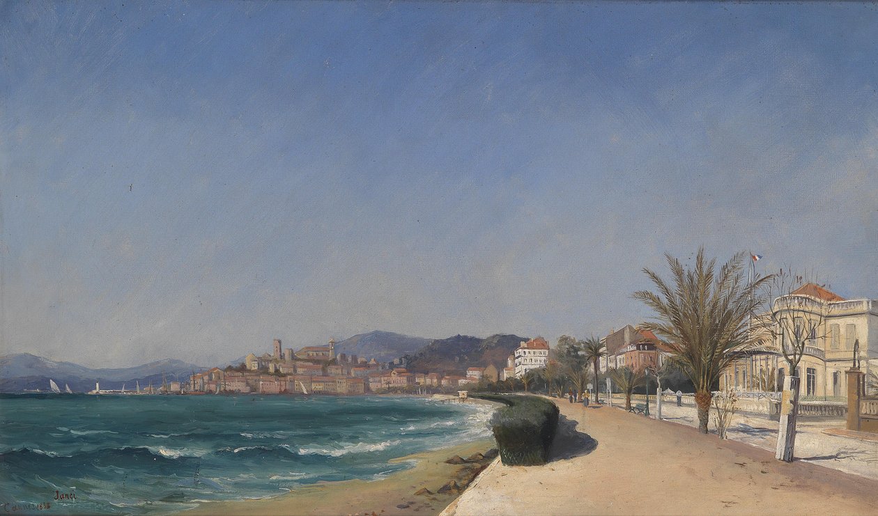 Widok na promenadę w Cannes autorstwa Janci