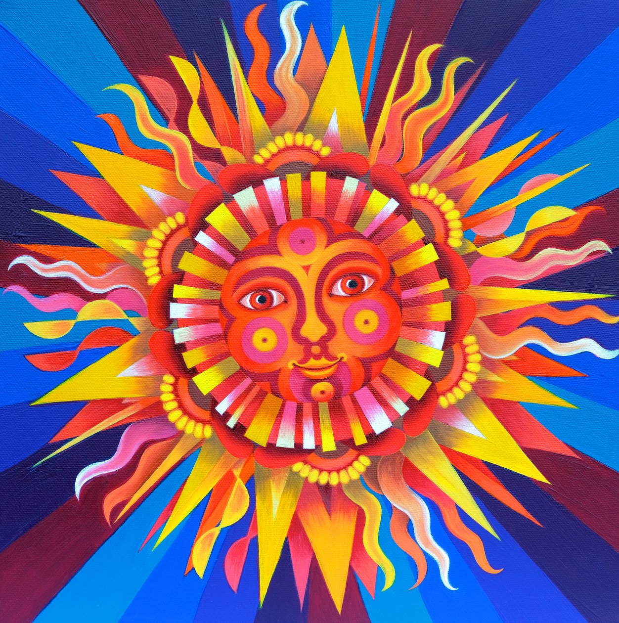 Słońce, 2017, autorstwa Jane Tattersfield