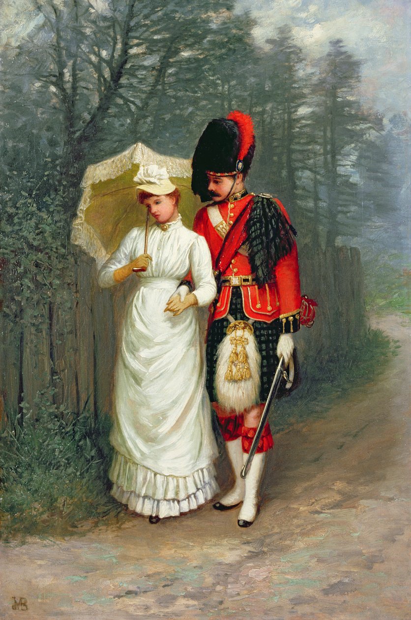 Oficer i jego dama autorstwa Jane Maria Bowkett