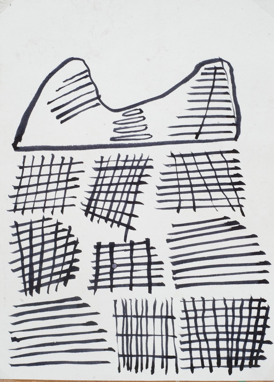 Rysunek, 2015 (tusz na papierze) autorstwa Janet McKenzie