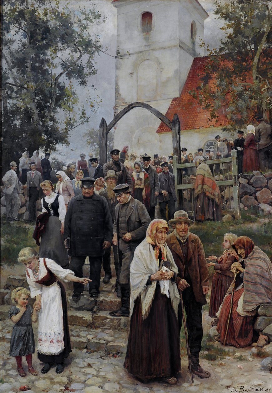 Po kościele autorstwa Janis Rozentals